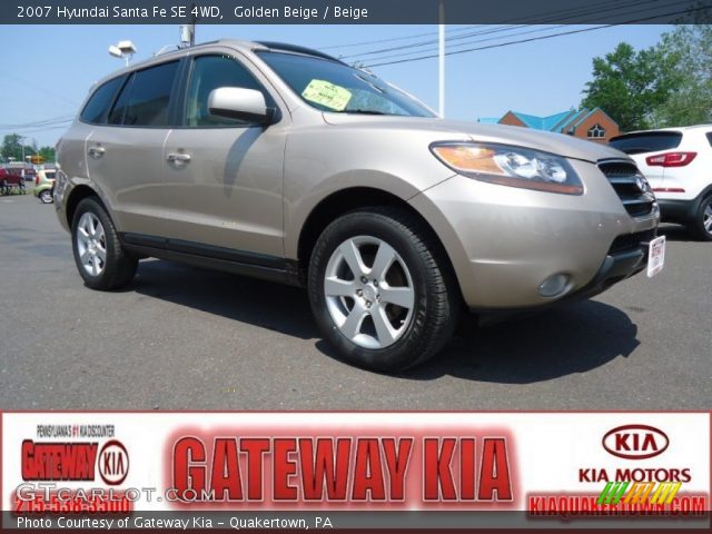 2007 Hyundai Santa Fe SE 4WD in Golden Beige