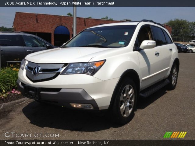 2008 Acura MDX Technology in Aspen White Pearl