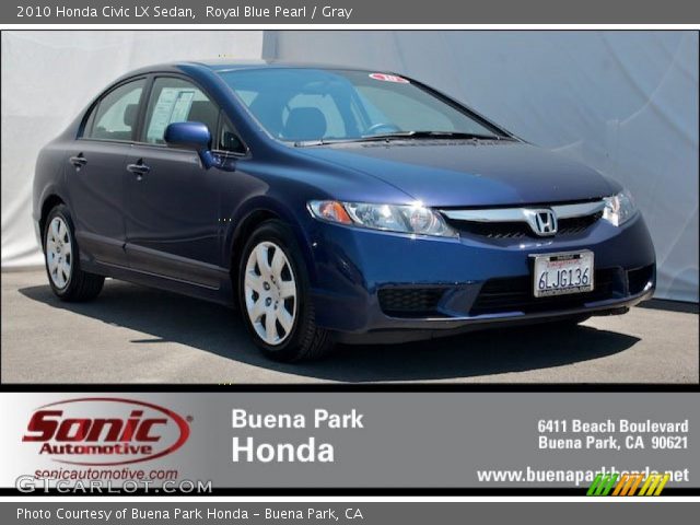 2010 Honda Civic LX Sedan in Royal Blue Pearl