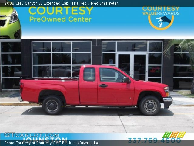 2008 GMC Canyon SL Extended Cab in Fire Red
