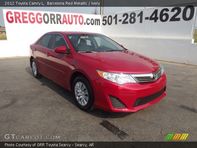 2012 Toyota Camry L in Barcelona Red Metallic
