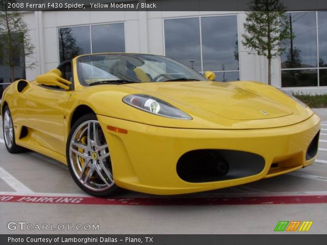 2008 Ferrari F430 Spider in Yellow Modena