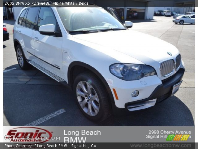 2009 BMW X5 xDrive48i in Alpine White