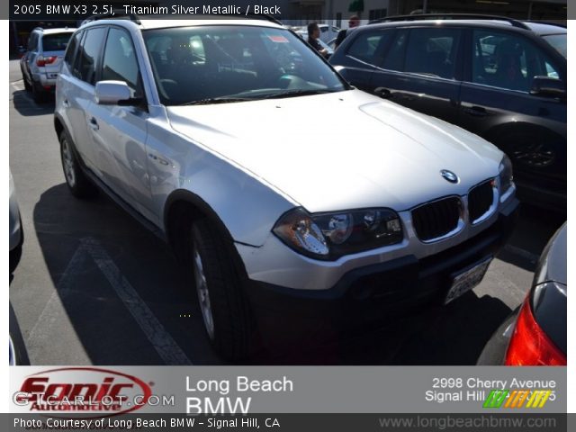 2005 BMW X3 2.5i in Titanium Silver Metallic