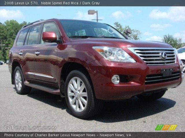 2008 Lexus LX 570 in Noble Spinel Red Mica