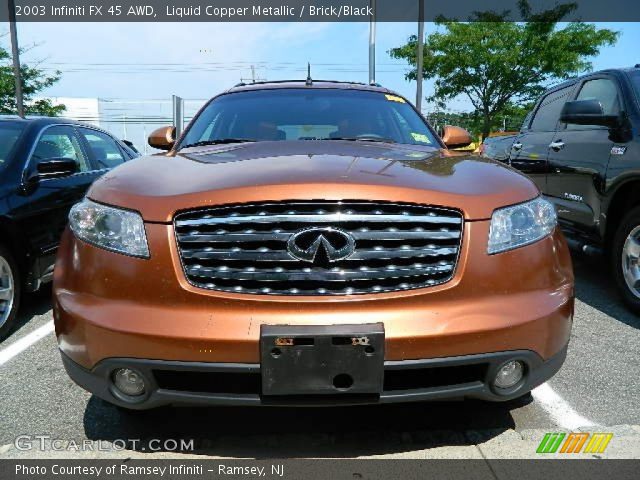 2003 Infiniti FX 45 AWD in Liquid Copper Metallic