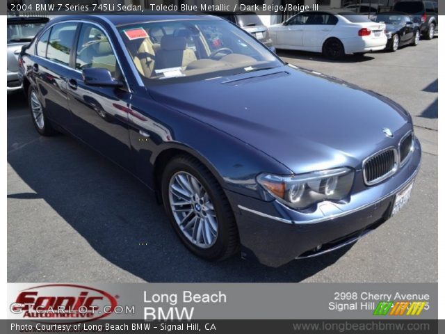 2004 BMW 7 Series 745Li Sedan in Toledo Blue Metallic