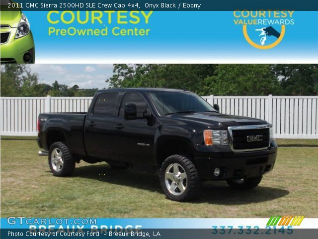 2011 GMC Sierra 2500HD SLE Crew Cab 4x4 in Onyx Black