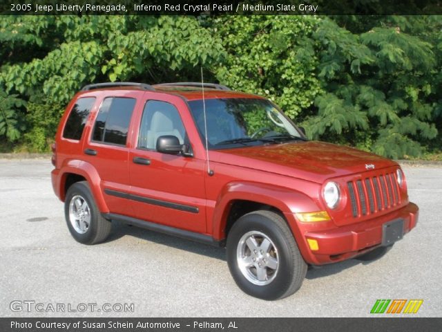 2005 Jeep Liberty Renegade in Inferno Red Crystal Pearl
