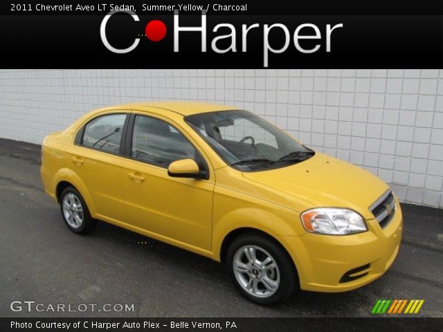 2011 Chevrolet Aveo LT Sedan in Summer Yellow