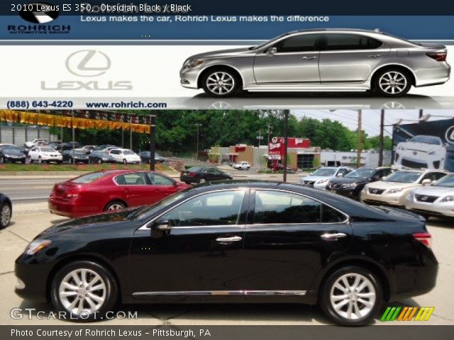 2010 Lexus ES 350 in Obsidian Black