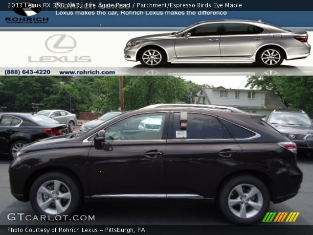 2013 Lexus RX 350 AWD in Fire Agate Pearl