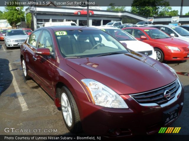 2010 Nissan Altima 3.5 SR in Tuscan Sun Red