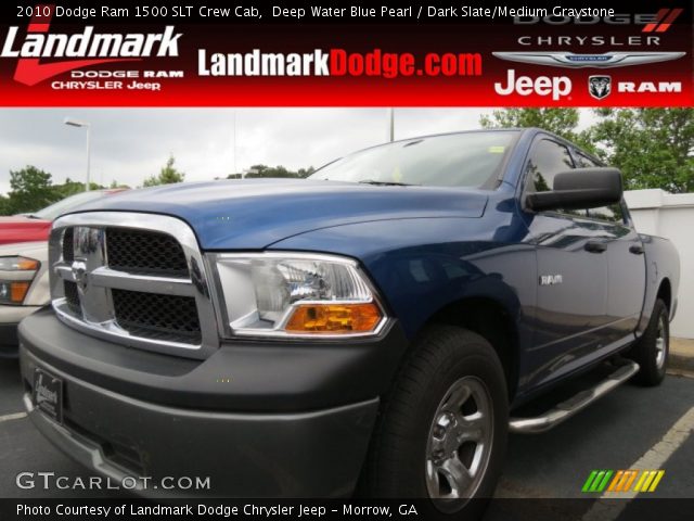 2010 Dodge Ram 1500 SLT Crew Cab in Deep Water Blue Pearl
