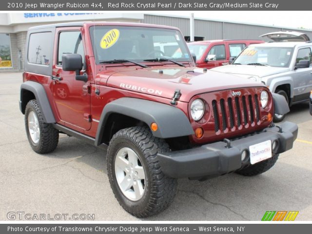 2010 Jeep Wrangler Rubicon 4x4 in Red Rock Crystal Pearl