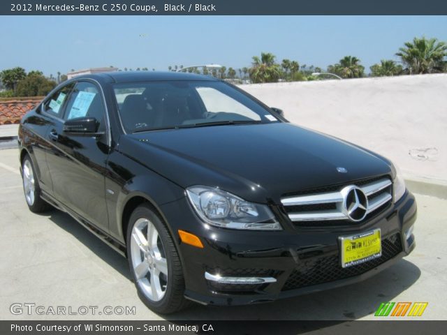2012 Mercedes-Benz C 250 Coupe in Black
