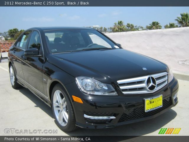 2012 Mercedes-Benz C 250 Sport in Black