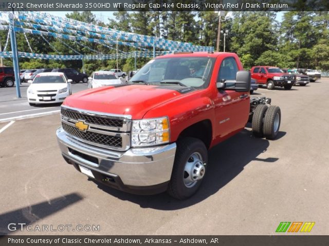 2012 Chevrolet Silverado 3500HD WT Regular Cab 4x4 Chassis in Victory Red