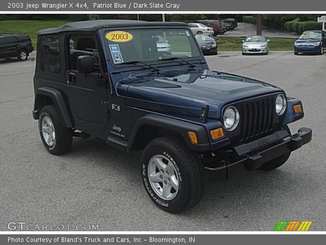 2003 Jeep Wrangler X 4x4 in Patriot Blue