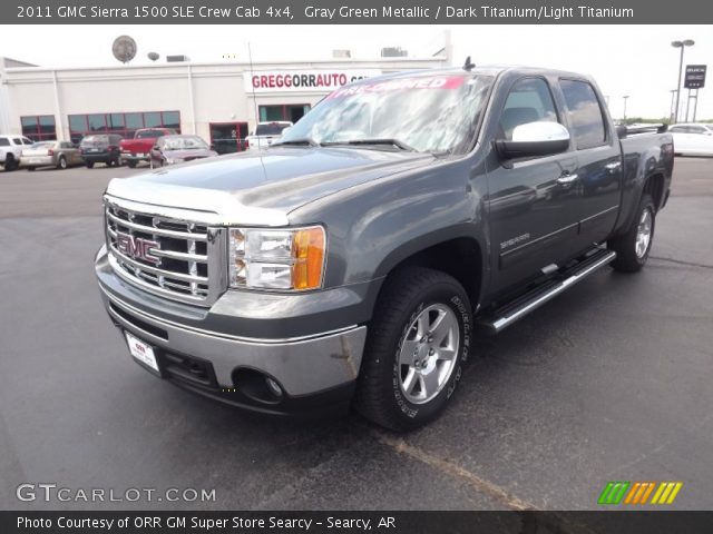 2011 GMC Sierra 1500 SLE Crew Cab 4x4 in Gray Green Metallic