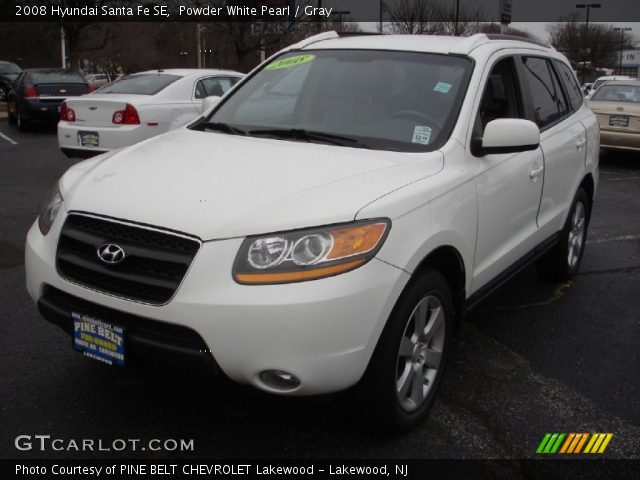 2008 Hyundai Santa Fe SE in Powder White Pearl