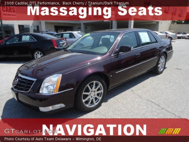 2008 Cadillac DTS Performance in Black Cherry