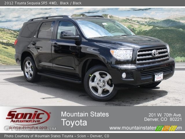 2012 Toyota Sequoia SR5 4WD in Black