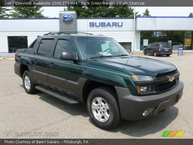 2003 Chevrolet Avalanche 1500 Z71 4x4 in Dark Green Metallic