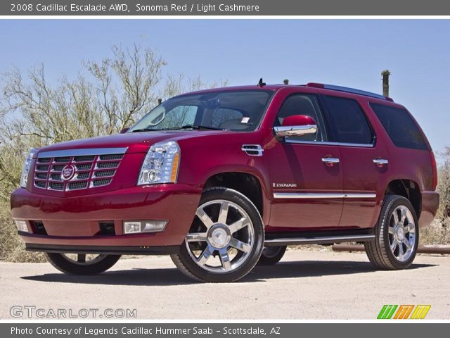 2008 Cadillac Escalade AWD in Sonoma Red
