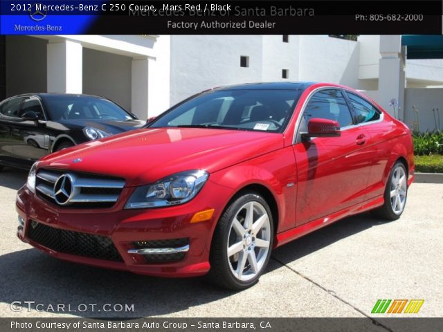 2012 Mercedes-Benz C 250 Coupe in Mars Red
