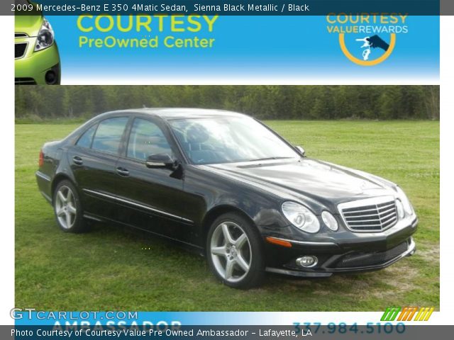 2009 Mercedes-Benz E 350 4Matic Sedan in Sienna Black Metallic