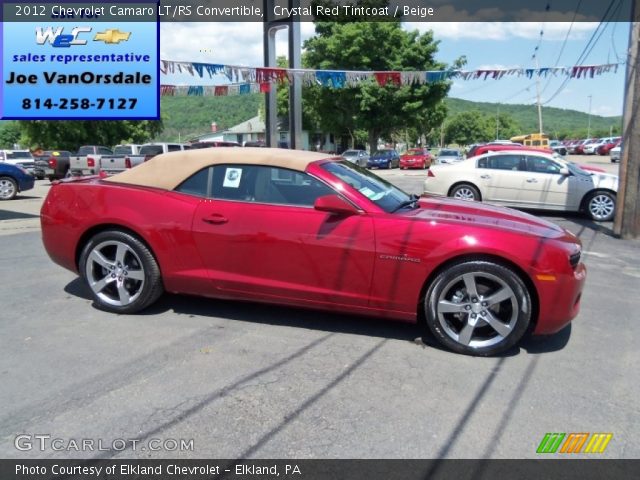 2012 Chevrolet Camaro LT/RS Convertible in Crystal Red Tintcoat