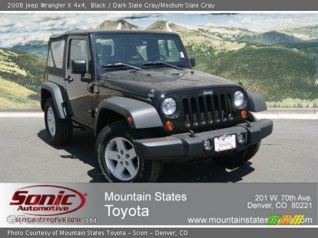 2008 Jeep Wrangler X 4x4 in Black