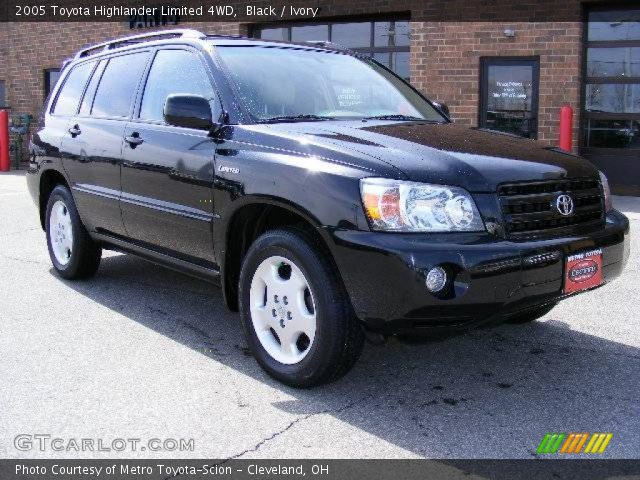 2005 Toyota Highlander Limited 4WD in Black