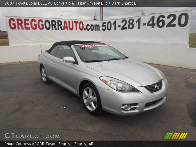 2007 Toyota Solara SLE V6 Convertible in Titanium Metallic