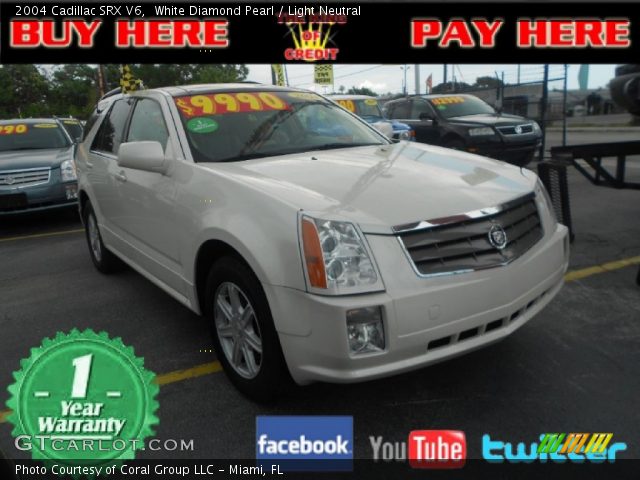 2004 Cadillac SRX V6 in White Diamond Pearl