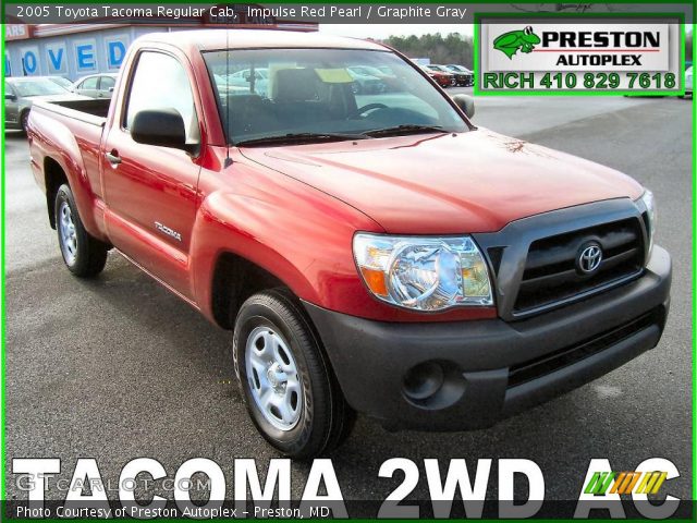 2005 Toyota Tacoma Regular Cab in Impulse Red Pearl