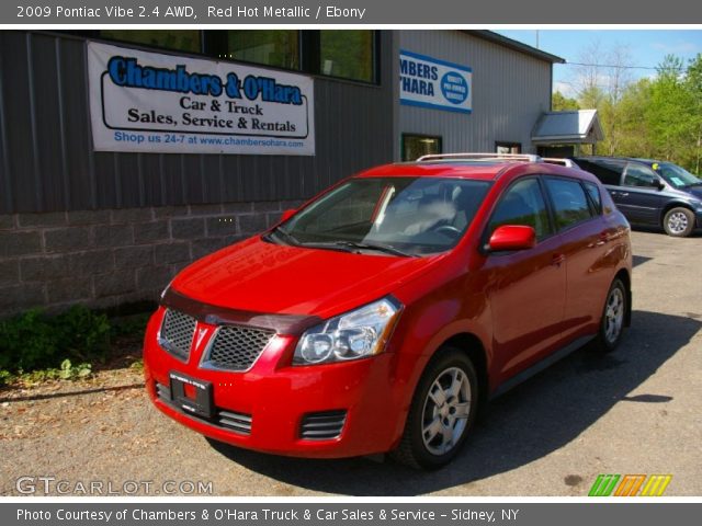 2009 Pontiac Vibe 2.4 AWD in Red Hot Metallic