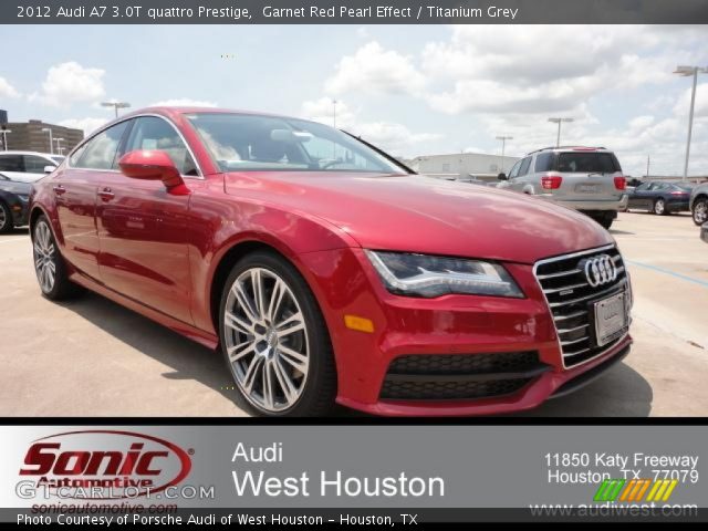 2012 Audi A7 3.0T quattro Prestige in Garnet Red Pearl Effect