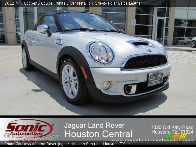2012 Mini Cooper S Coupe in White Silver Metallic
