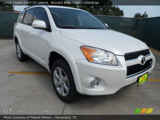 2012 Toyota RAV4 V6 Limited in Blizzard White Pearl