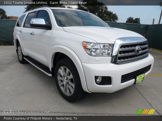 2012 Toyota Sequoia Limited in Super White