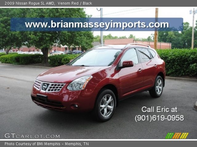 2009 Nissan Rogue SL AWD in Venom Red
