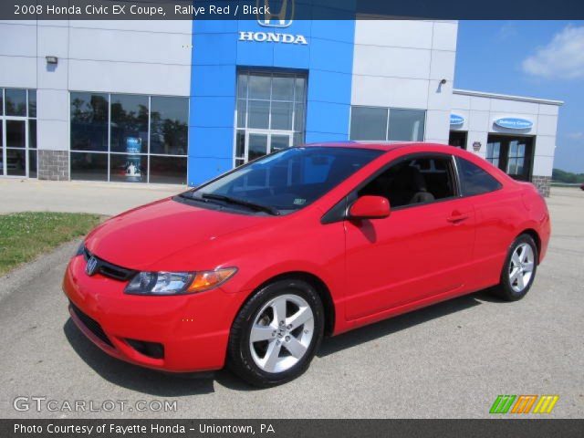 2008 Honda Civic EX Coupe in Rallye Red