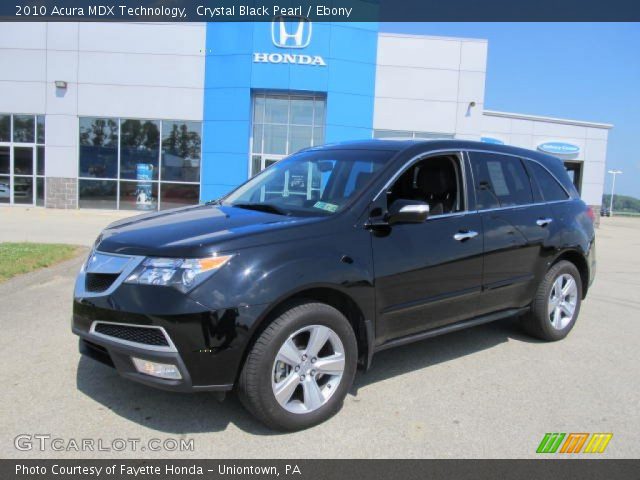 2010 Acura MDX Technology in Crystal Black Pearl