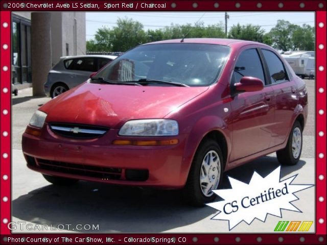 2006 Chevrolet Aveo LS Sedan in Sport Red