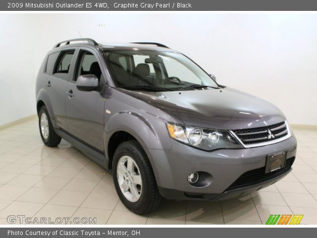 2009 Mitsubishi Outlander ES 4WD in Graphite Gray Pearl