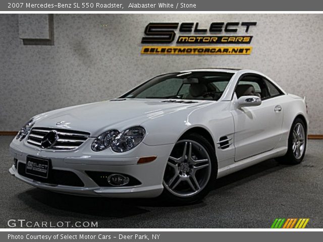 2007 Mercedes sl550 white