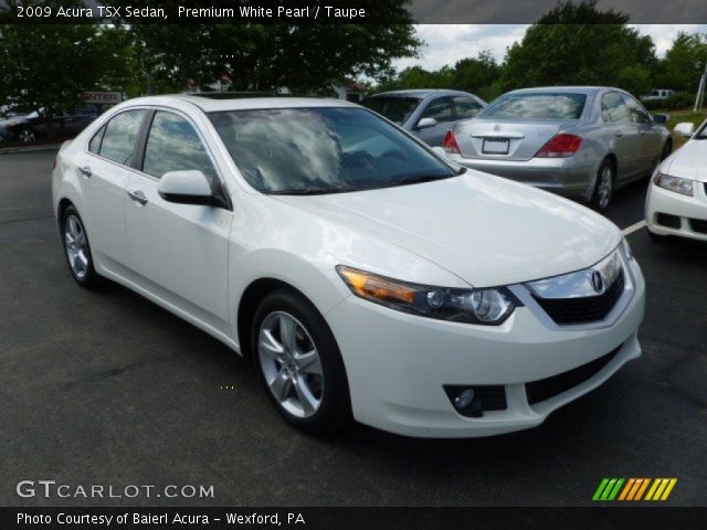 2009 Acura TSX Sedan in Premium White Pearl