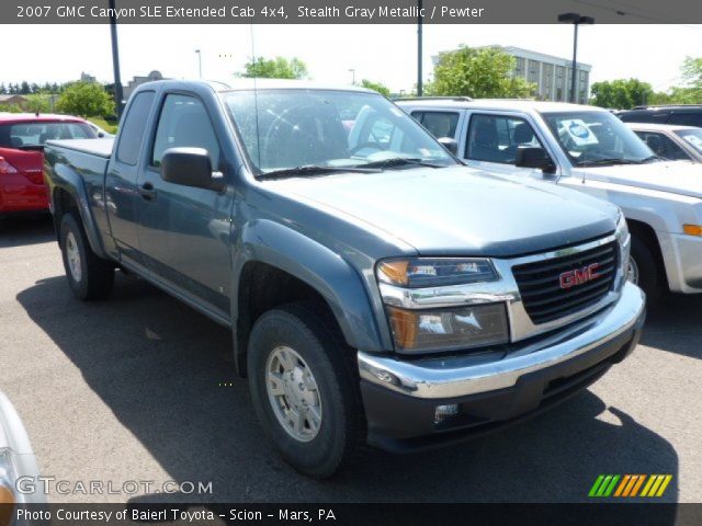 2007 GMC Canyon SLE Extended Cab 4x4 in Stealth Gray Metallic